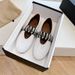 Women's Plus Size Flat Slip-On Mary Jane Shoes New Style Elastic Band Ballet Flats With Metal Buckle_vogvips.com