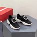 Rhinestone Square Buckle Torre Shoes Women's New Style Slip-on Mesh Retro Belt Buckle All-match Shallow Mouth Shoes_vogvips.com