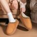 Women's Shoes Cotton Slippers For Men And Women Winter Thick Soled Plush Cotton Slippers New Winter Plus Velvet Couple Home Cotton Slippers_vogvips.com