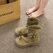 Vintage Thick-Soled Roman For Women 2025 Summer New Fashion Slip-On High-Top Sandals Height-Increasing Back Zipper Short_vogvips.com