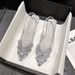 French-style Chunky Mid-heel Closed-toe Sandals For Women, 2026 New Model With Rhinestone Pointed Toe, Large Size_vogvips.com