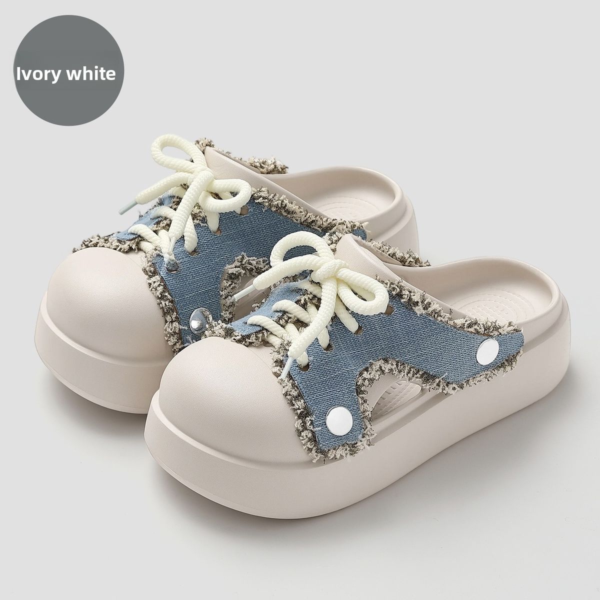 Popular Bow-knot Clogs For Women, Summer Outdoor Non-slip EVA Slippers, Unique And Fashionable Internet Celebrity_vogvips.com