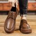 Genuine 2024 spring new high-end brown leather men's business British breathable commuting casual shoes_vogvips.com