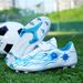 Children's Football Shoes Boys Velcro Broken Nails Sports Leisure Professional Training Shoes Long Nails Grass Actual Combat Shoes Women_vogvips.com