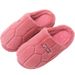Women's Cotton Indoor Home Warm Non-Slip Thick Sole Couple Furry Slippers Men's Autumn Winter_vogvips.com