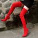 Size 37, 585g, New Elastic High Over-the-Knee 20 Sexy Women's Boots, Slimming Thin Heel Long Boots_vogvips.com