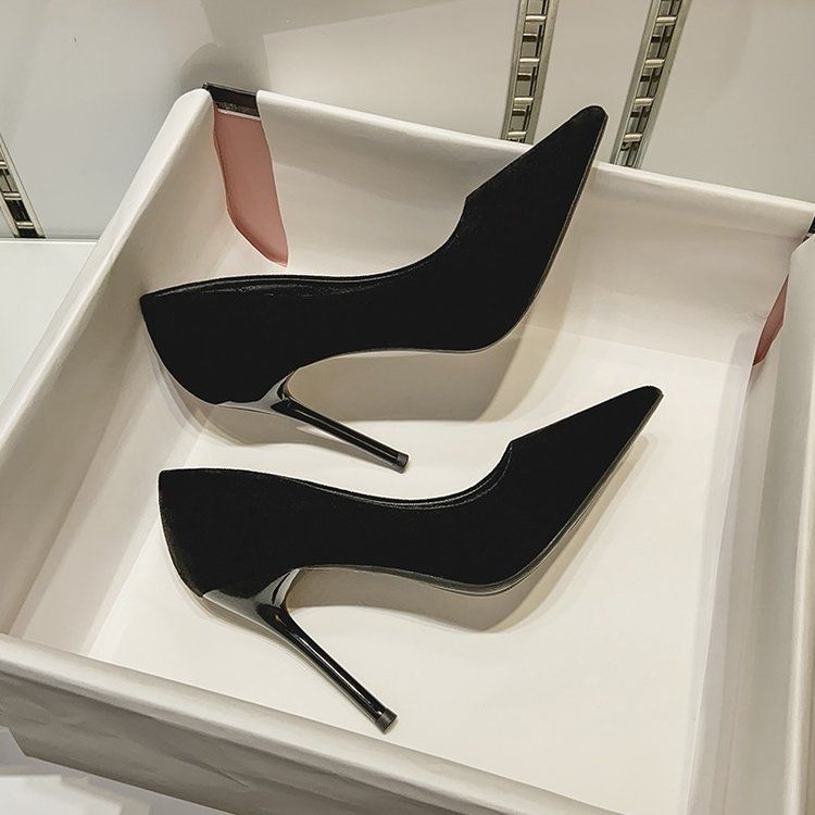 Women's Sexy High Heels Pointed Toe Low Cut Comfortable Professional Trendy Spring Style Plus Size Available 34-43_vogvips.com