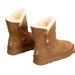 Northeast Snow Boots For Women 2024 New Winter Mid-Calf Leather And Fur Integrated Thick Sole Fleece Lined Thickened_vogvips.com