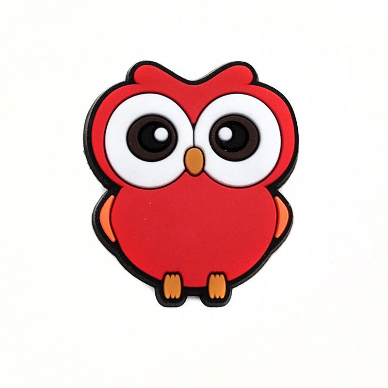 Red Series Cute Cartoon Shoes Flower Decoration Buckle Soft Glue DIY Fun Garden Shoe Accessories_vogvips.com