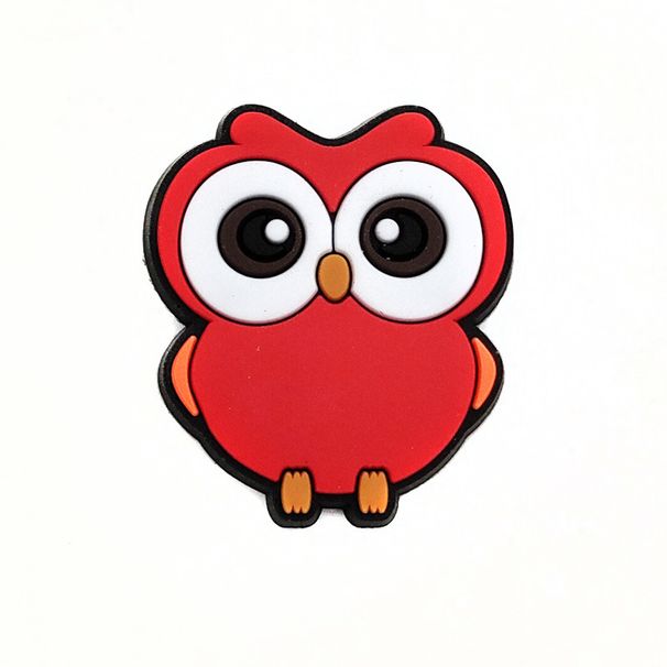 Red Series Cute Cartoon Shoes Flower Decoration Buckle Soft Glue DIY Fun Garden Shoe Accessories_vogvips.com