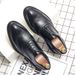 Euro Step New Men's Leather Brogue British Style Suit Breathable Height Increasing Casual Business Formal Wedding Shoes_vogvips.com