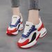 Women's Dad Shoes Trend New Breathable Thick Bottom Heightened Sports Casual Shoes Real Air Cushion_vogvips.com