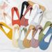 5 Pairs Women High Quality Matching Casual Summer Thin Cotton Bottom Non-slip Invisible Low Short Socks Breathable_vogvips.com