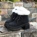 Northeat Fur-Lined Warm Cotton Shoe For Women 2025 Winter New Style Fleece-Lined Thickened Snow Large Size Martin_vogvips.com