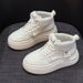 thick-soled Little White Shoes Women's Heightening Little White Shoes Casual Classic Female Student Board Shoes_vogvips.com