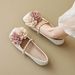Women's French Retro Mary Jane Flat Shoes Multi-Color Pointed Toe Classic Formal Business Minimalist Style For Spring Autumn_vogvips.com