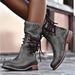 Plus Size Riding Boots – Adjustable Back Lace Vintage Boots (Waterproof & Wide Calf)_vogvips.com