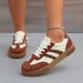 Women Trend New Fashion Lightweight Casual Outdoor Walking Sports Shoes Comfortable Anti-slip Flat Sneakers_vogvips.com