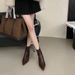 Sharp Pointed Short 2025 Fashionable Autumn And Winter New Women's High Heels Versatile Niche Design Slim Boots_vogvips.com