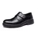 Unbeatable Quality Men's 2025 Spring New Genuine Cowhide One Foot Stepping Wedding Groom's Men's Casual Leather Shoes British Style_vogvips.com