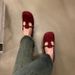Shallow Mouth Single Shoe Women's Spring And Autumn 2025 New Style French Buckle With Casual Commuting Flat Mary Jane_vogvips.com