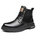 European Warm Series Autumn Winter Martin Simple High-top Thick-soled Outdoor Work Boots Versatile Fashion Trendy Casual Men's Shoes_vogvips.com