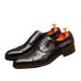 Internet Celebrity Patent Glossy Formal Business Pointed Toe Genuine Leather Oxford British Style Wedding Men's_vogvips.com