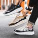 Sports Fashionable Thick Soled Versatile Dad Color Blocked Low Top Mesh Breathable Casual Shoes, Plus Size Men's Shoes_vogvips.com