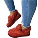New Women's Cotton Shoes With Round Toe, Thick Sole And Velvet Stitching, Snow Boots_vogvips.com