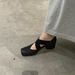 Ballet Women's Retro Thick Heel Single Shoes French Square Toe Fairy Style Mary Jane High Heels_vogvips.com