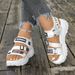 Women's Casual Platform Sandals Open Toe Sports Shoes Summer New Style Beach Platform Sandals One Strap_vogvips.com