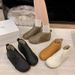 2025 Winter Thickened High-top Warm Non-slip Mom's Fleece-lined Cotton Shoes Lightweight Fashionable Versatile Casual_vogvips.com