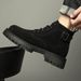 Martin Boots Men's High-top Wind Velvet Thermal Cotton Shoes Comfortable Medium-top Leather Boots Men's Snow Boots_vogvips.com