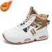 Winter Men's Shoes, Fleece-Lined High-Top Shoes, Men's Trendy Versatile Thickened Warm Cotton Shoes, Thick-Soled Sports_vogvips.com