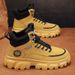 High Top Shoes In Summer, Made Of Genuine Leather, Waterproof And Thick Soled, With An Increased Height Ide. British_vogvips.com