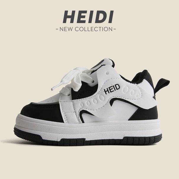 Boys Casual Board Shoes New High Top Girls Small White Shoes Soft Soled Baby Shoes_vogvips.com