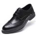 Euro Step New Men's Brogue Carved Business Casual British Formal Leather Shoes Men Korean Version Breathable_vogvips.com