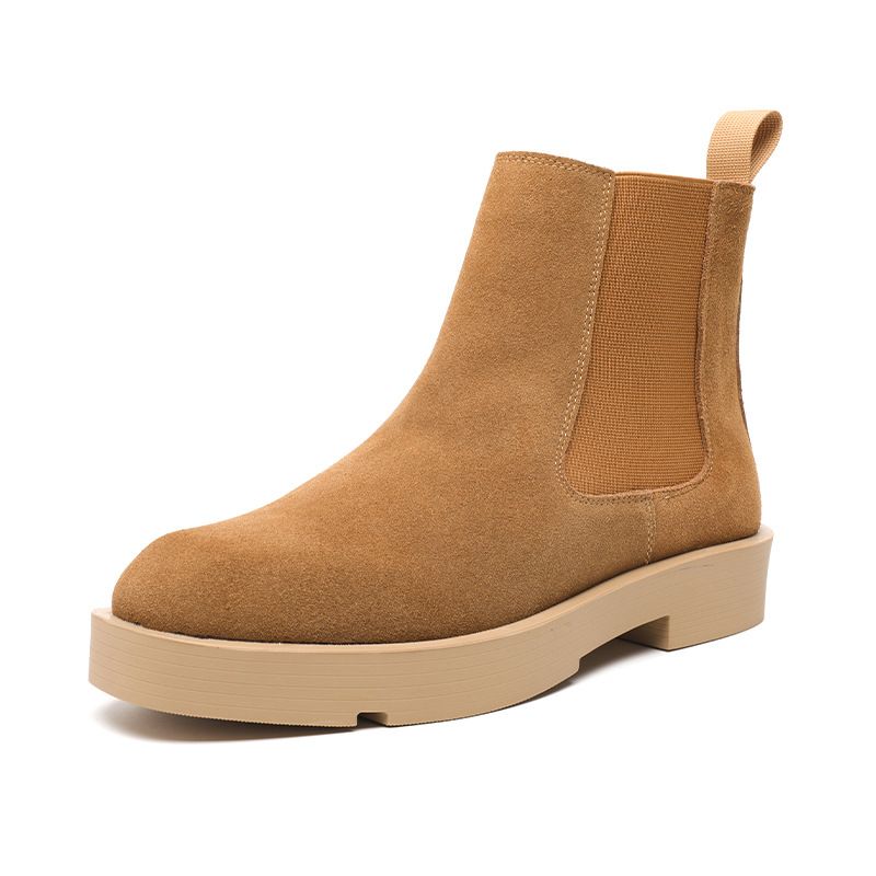 Men's Boots Sleeve Lazy Boots Thick-soled Heightening Fashion Boots_vogvips.com
