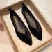 Pointed Toe Single For Women, Red Flat Spring New Style, Versatile French Style Shallow Mouth Loafers, Soft Sole Wedding_vogvips.com