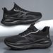Men's Breathable Knit Sneakers Lightweight Walking Shoes Casual Comfort Fit For Daily Wear_vogvips.com