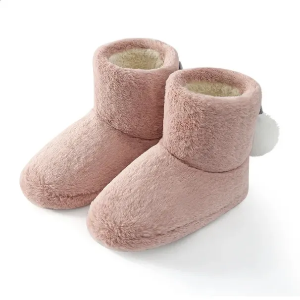 Litfun Warm Plush For Women Winter Casual Fur Fluffy Soft Comfort Non-slip Snow Boots Cute Cotton Shoes 240826_vogvips.com