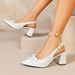 Plus-size Summer Pointed-toe New Style Bowknot Elegant Foreign Trade High-heeled For Women 2026 Wholesale Chunky Heel_vogvips.com