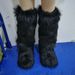 Winter Plush Knee High Boots Women Plush Imitation Fox Fur Long Warm Shoes Designer Luxury Knee-high Boots Fur Boots Girl_vogvips.com