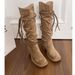 Soft Leather Version~ Wasteland Tassel Knight Thick Heel Over-the-Knee Long Slimming High Tube Boots For Women_vogvips.com