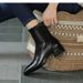 2024 New High Square Toe Chunky Heel Short For Women Autumn Winter Slimming Martin Stylish Slim Boots_vogvips.com