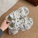Distressed Vintage Dad Shoes For Men & Women - Chunky Platform Sneakers With Graffiti Style, Breathable & Slip-Resistant Low-Top Casual Shoes_vogvips.com