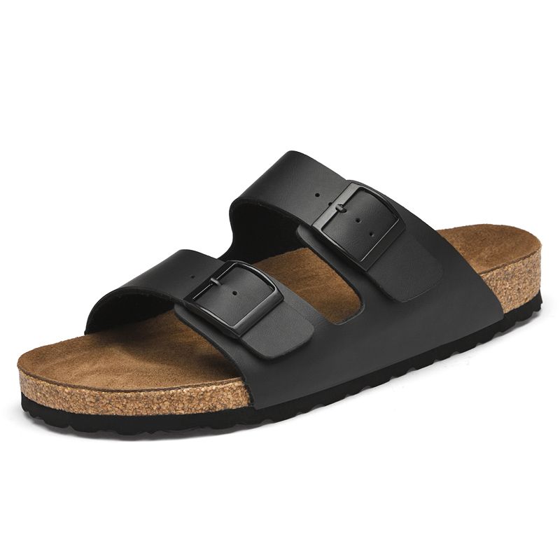 Man Casual Leather Sandal For Men Beach Breathable Antiskid Sandals Flat Designer Shoes Comfy Slipper Original Summer_vogvips.com