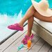Bebealy Summer Arch Support Slide Sandals For Women Pillow Soft Cloud Slippers New Home Shower Slippers For Plantar Fasciitis_vogvips.com