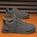 Men's Breathable Summer Casual Sneakers - Lightweight Work Shoes With Comfortable Cushioning For Daily Wear & Outdoor Activities_vogvips.com