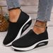 New Women Tennis Walking Air Cushion Non Slip Orthopedic Shoes Ladies Platform Mules Breathable Wedge Female Sneakers_vogvips.com